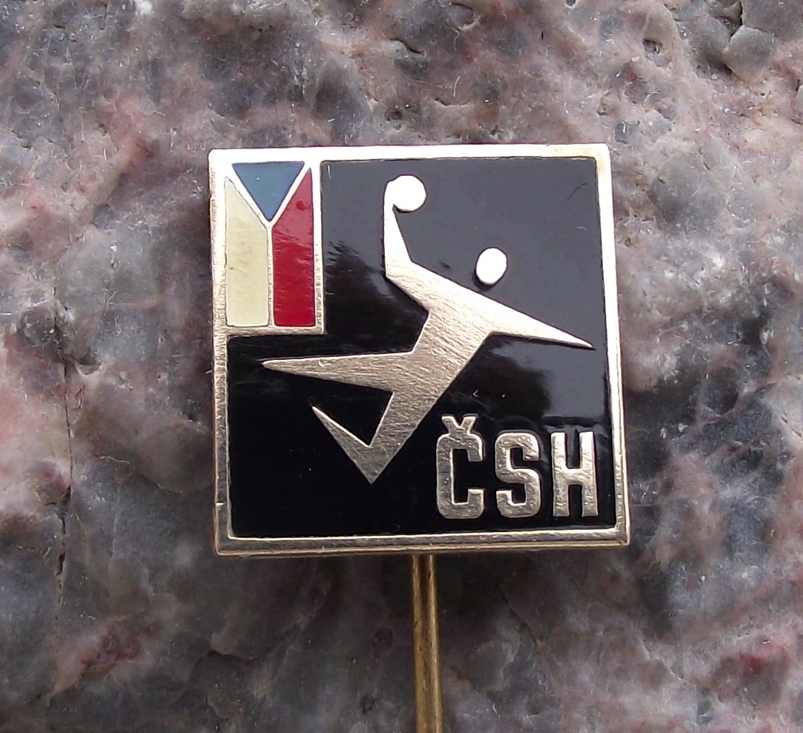 Czechoslovakia Handball Players Association Union Members CSH Pin Badge