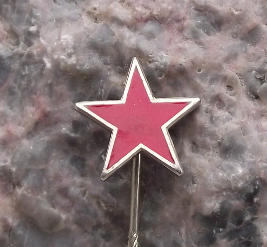 Vintage East German Soviet Union Hammer and Sickle Communist Star Pin Badge