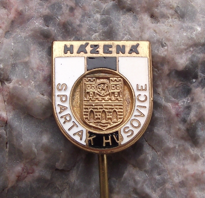 Vintage Spartak Husovice Handball Club Czechoslovakia Pin Badge