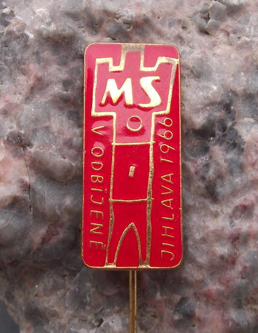 1966 Czechoslovakia Handball World Championships Jihlava Pin Badge