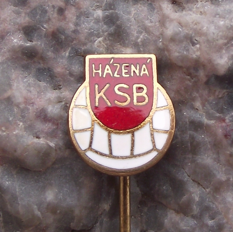 Vintage KSB Handball Club Czechoslovakia Pin Badge