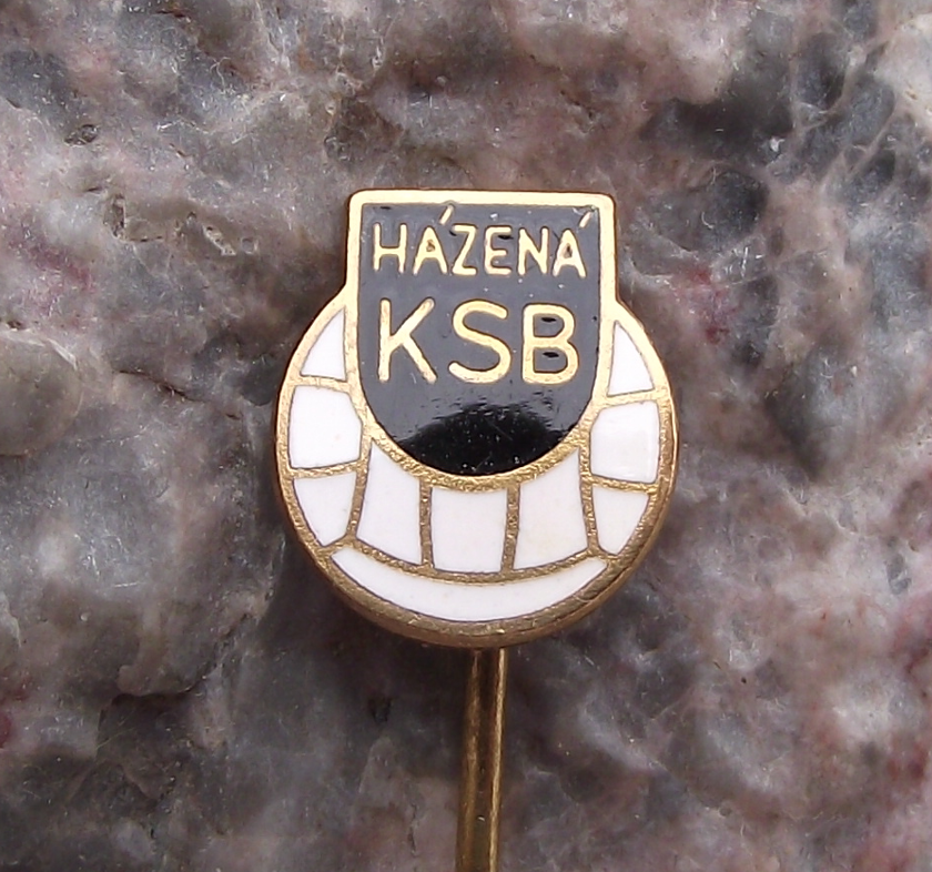 Vintage KSB Handball Club Czechoslovakia Pin Badge