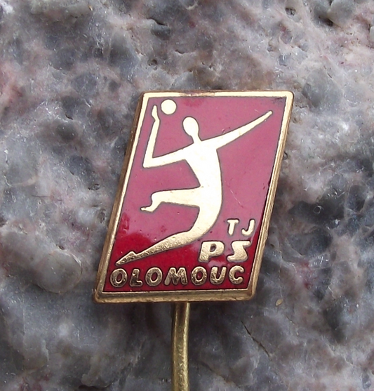 Vintage TJ PS Olomouc Handball Club Czechoslovakia Pin Badge