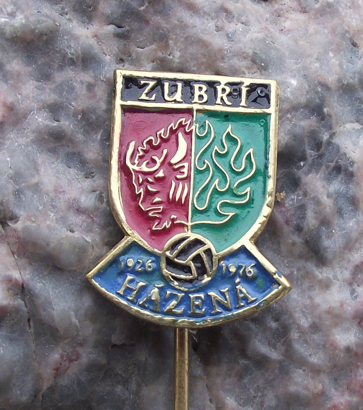 1976 Zubri Slovakia Handball Club Czechoslovakia 50th Anniversary Pin Badge