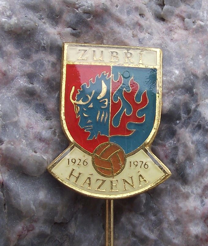 1976 Zubri Slovakia Handball Club Czechoslovakia 50th Anniversary Pin Badge