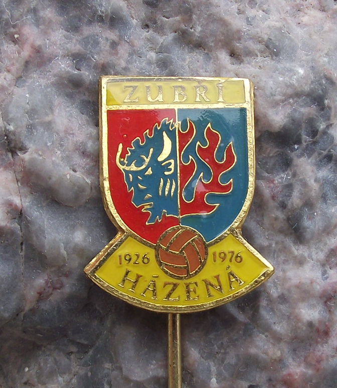 1976 Zubri Slovakia Handball Club Czechoslovakia 50th Anniversary Pin Badge