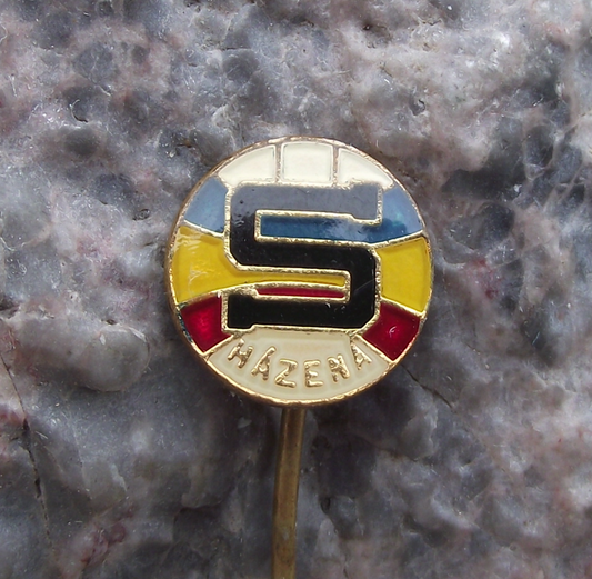 Vintage Sparta Prague Handball Club Czechoslovakia Pin Badge