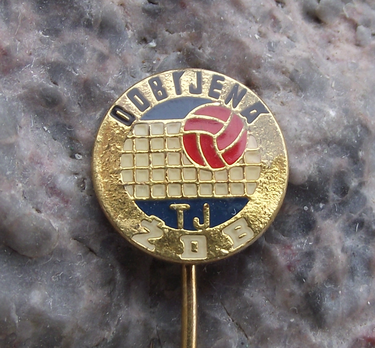 Vintage TJ ZDB Bohumin Czechoslovakia Volleyball Club Pin Badge