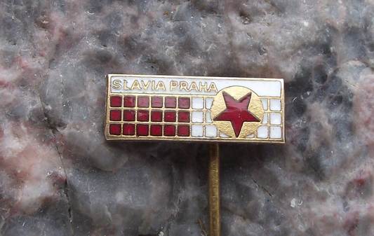 Vintage Czechoslovakia Volleyball Slavia Prague Red Star Pin Badge