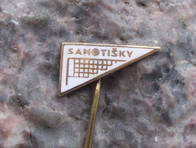 Vintage Samotisky Czechoslovakia Volleyball Club Pin Badge