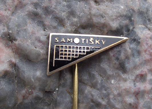 Vintage Samotisky Czechoslovakia Volleyball Club Pin Badge