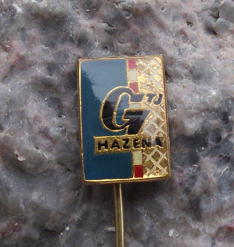 Vintage TJ Gottwaldov Zlin Handball Club Czechoslovakia Pin Badge