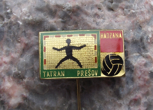 Vintage Tatran Presov Handball Club Czechoslovakia Pin Badge