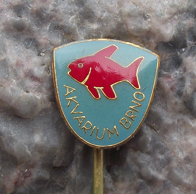 Vintage Aquarium Brno Tetra Tropical Fish Pin Badge