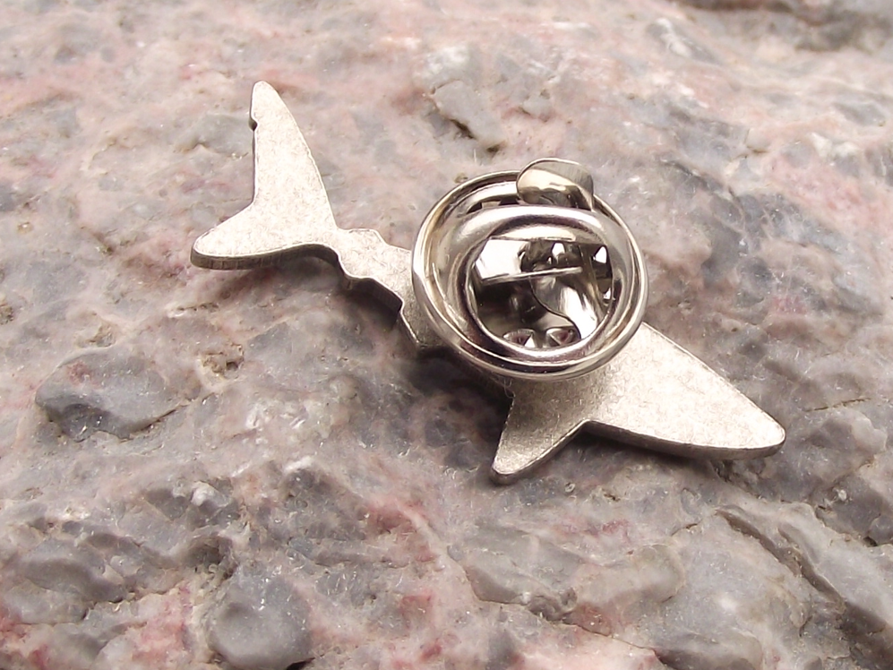 Vintage Porbeagle Shark Fishing Sea Fish Brooch Pin Badge