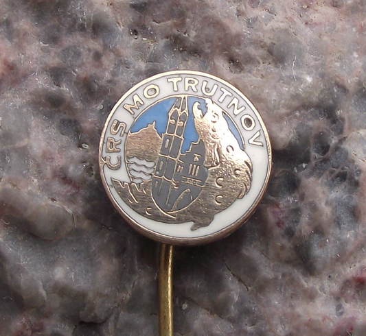 Vintage Trutnov Fishing Angling Association CRS Fish Members Pin Badge