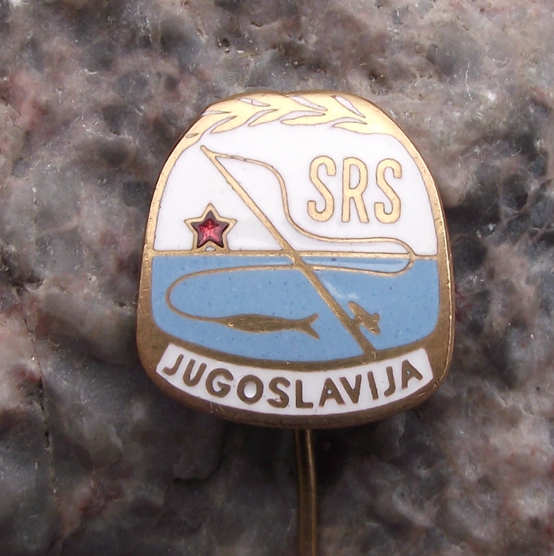 Vintage Yugoslavia Fishing Association Jugoslavija Membership Pin Badge