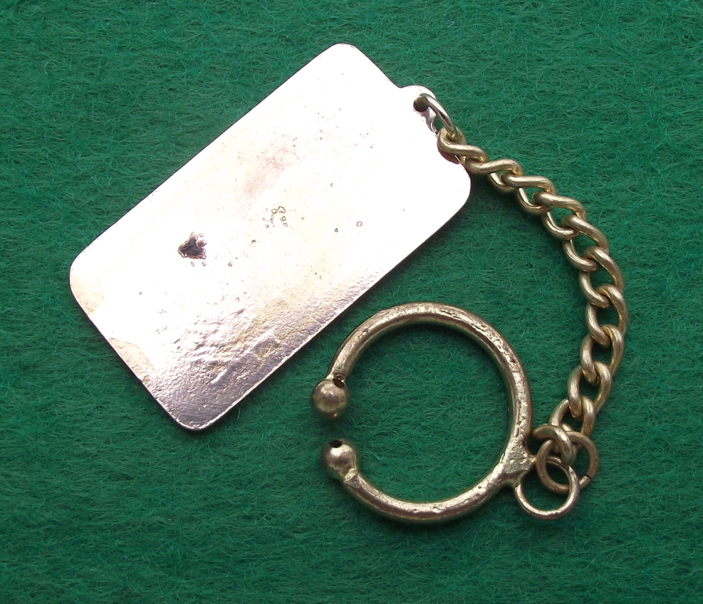 Vintage Adast Maxima Company Front Paper Guillotine Keychain Keyring