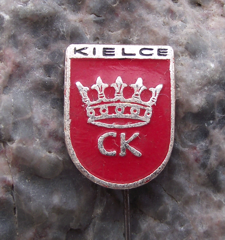 Vintage Poland Heraldic Polish City Town Crest Kielce Pin Badge