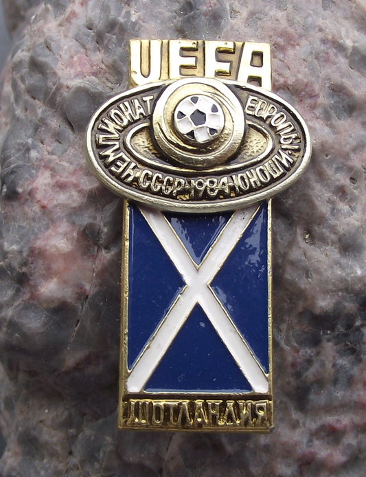 1984 UEFA European Football Championships Scotland Scottish Team Pin Badge