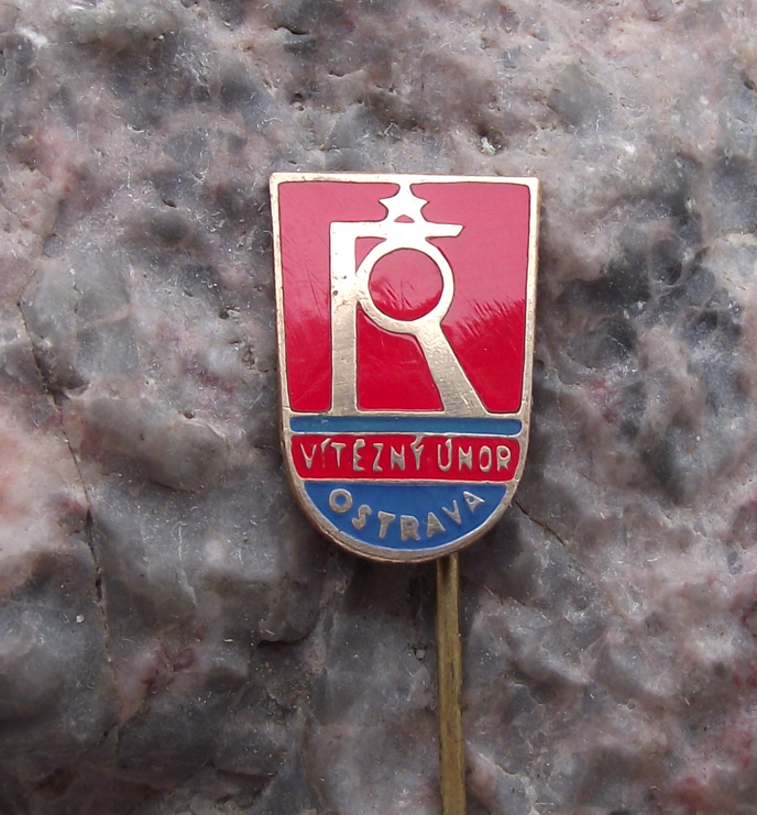 Vintage Vitezny Unor Coal Mines Czechoslovakia Pin Badge