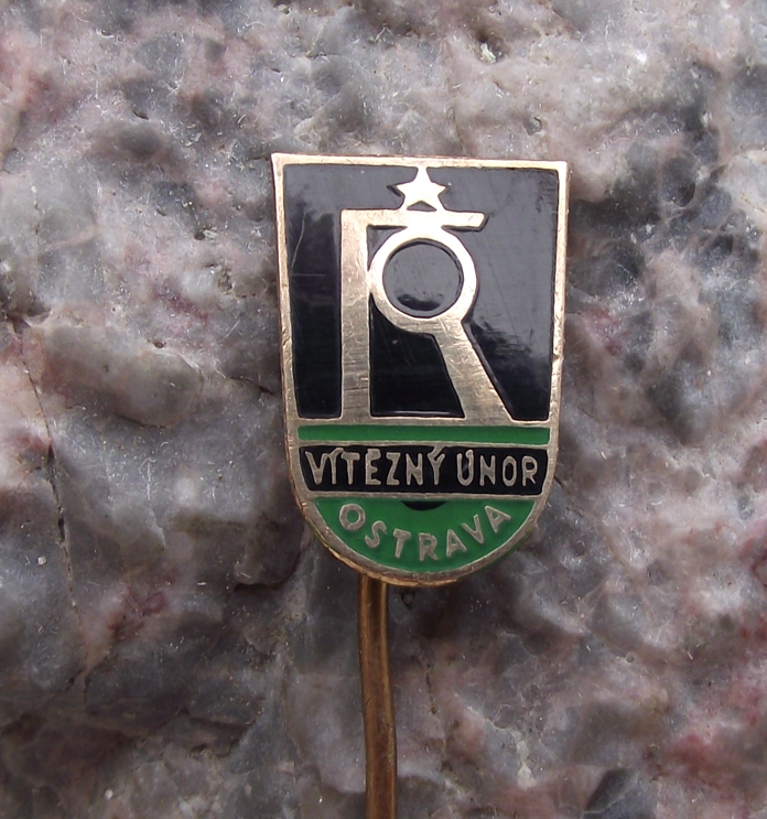 Vintage Vitezny Unor Coal Mines Czechoslovakia Pin Badge