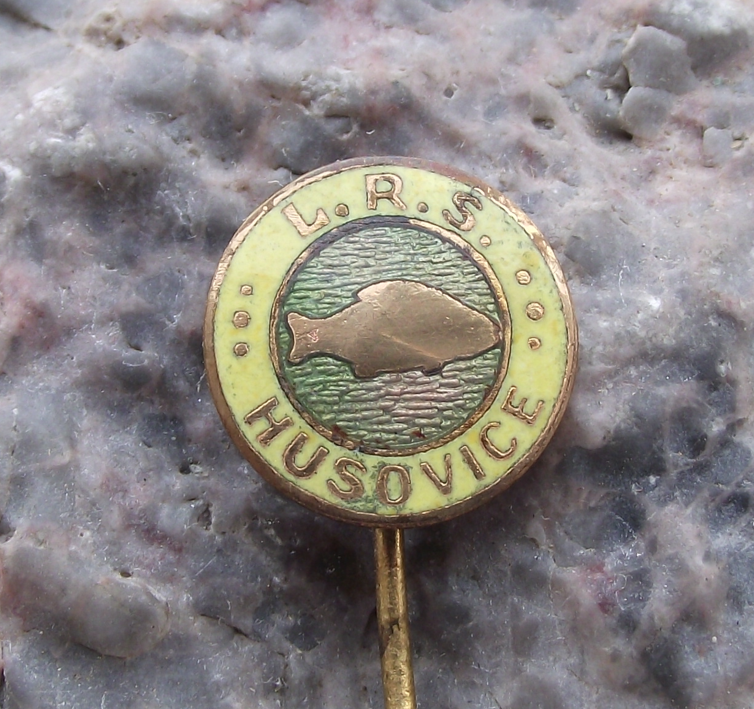 1950s LRS Peoples Fishing Association of Czechoslovakia Husovice Pin Badge