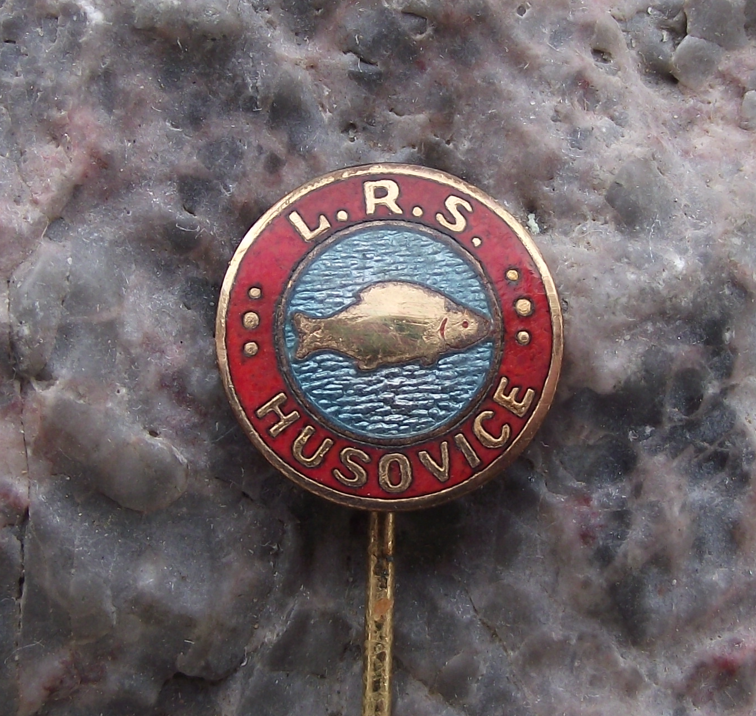 1950s LRS Peoples Fishing Association of Czechoslovakia Husovice Pin Badge