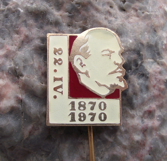 1970 Vladimir Lenin Birthday Birth Date 22 April 1870 Centenary Pin Badge