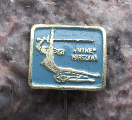 Vintage Poland Monument to the Heroes of Warsaw Nike Statue Pin Badge