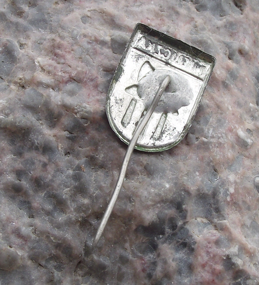 Vintage Old Polish Coat of Arms Wieliczka Official Heraldic Crest of Poland Pin Badge
