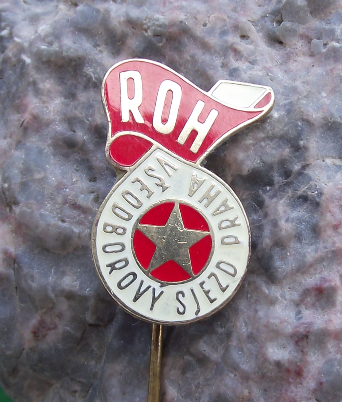 1966 Czechoslovakia ROH 6th All Trade Union Conference Pin Badge