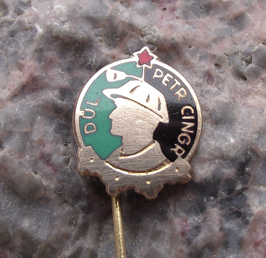 Vintage Ostrava Petr Cingr / Michal Coal Mines Czechoslovakia Pin Badge