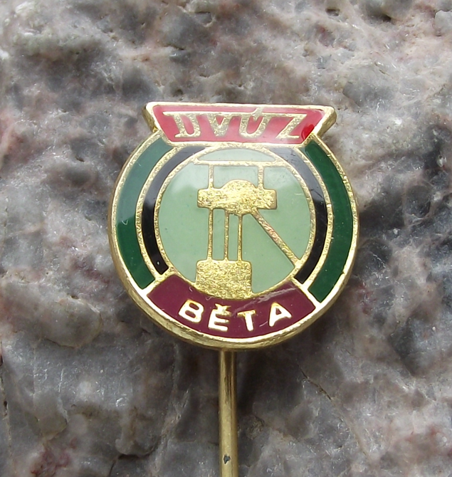 Vintage Vitezny Unor Coal Mining Pits of Czechoslovakia DVUZ Pin Badge