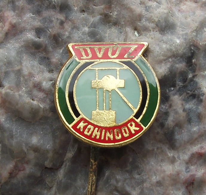 Vintage Vitezny Unor Coal Mining Pits of Czechoslovakia DVUZ Pin Badge