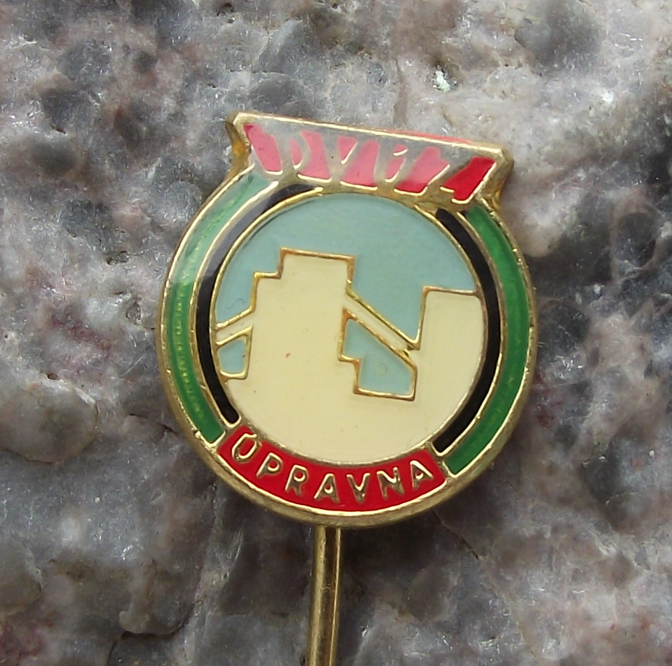 Vintage Vitezny Unor Coal Mining Pits of Czechoslovakia DVUZ Pin Badge