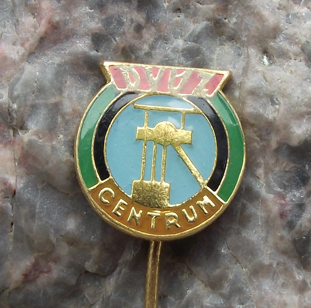 Vintage Vitezny Unor Coal Mining Pits of Czechoslovakia DVUZ Pin Badge