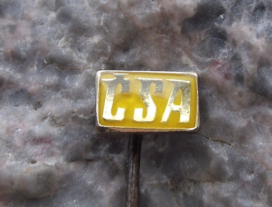 Vintage CSA Czechoslovakia Czech Airlines Small Logo Pin Badge