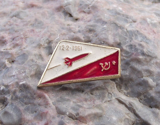 1961 Venera 1 Molniya Launch Vehicle Mission to Venus Pin Badge