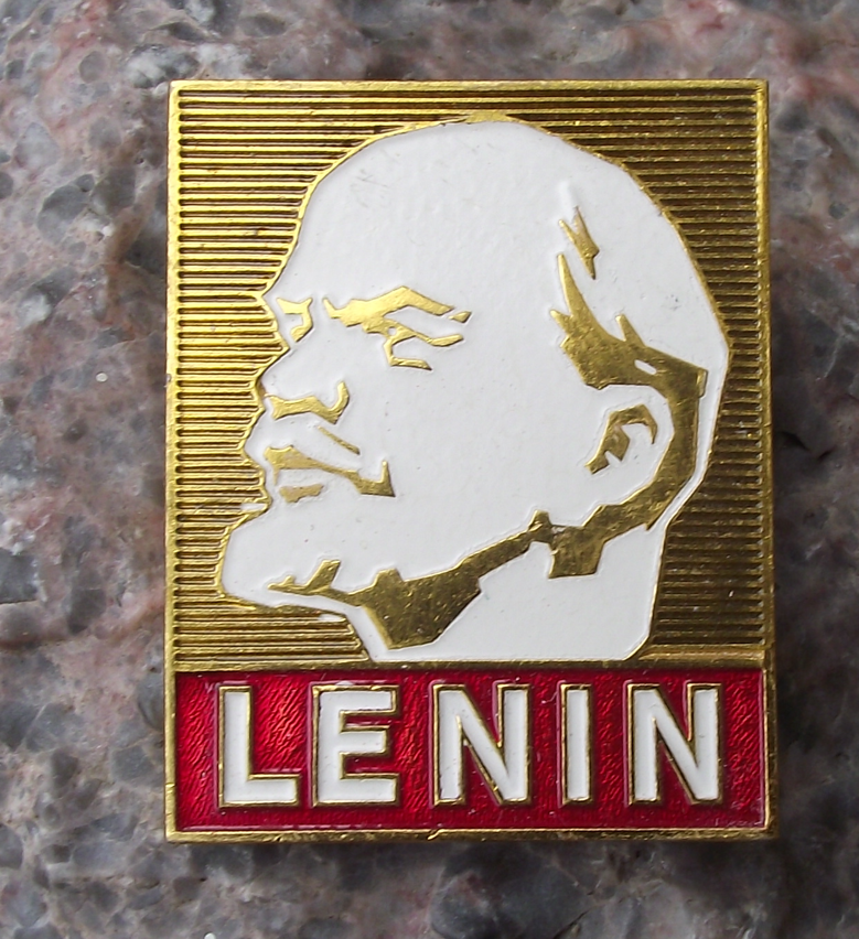 Vintage Vladimir Lenin Head Soviet Union Leader Pin Badge