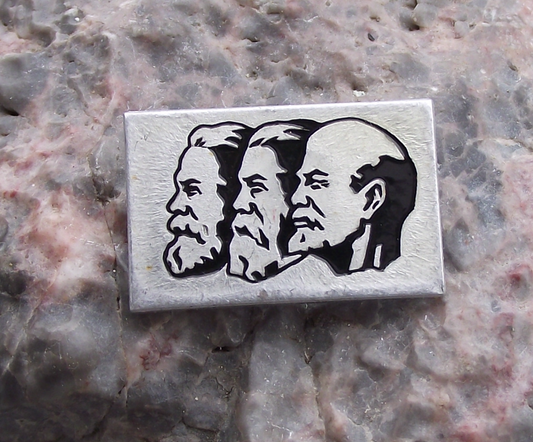 Vintage Marx Engels Lenin Institute of the Soviet Union Pin Badge