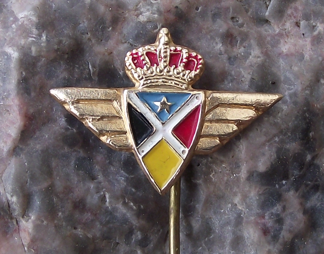 Vintage Royal Sabena Belgian Congo Airlines Imperial Belgium Pin Badge