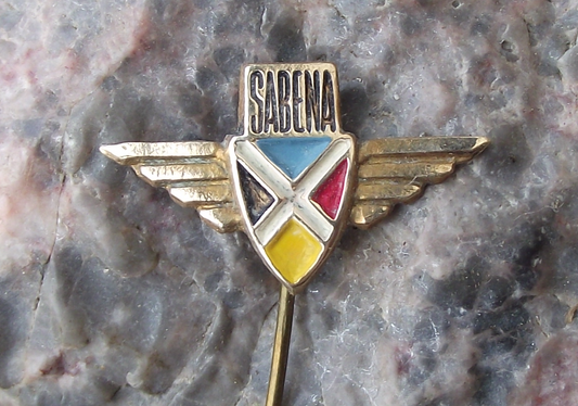 Vintage 1960's Sabena Belgian Airlines Post Independence Congo Pin Badge