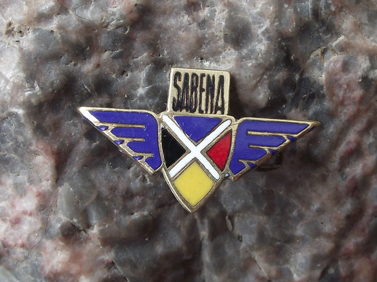 Vintage Sabena Belgian Airlines Post Independence Congo Brooch Pin Badge