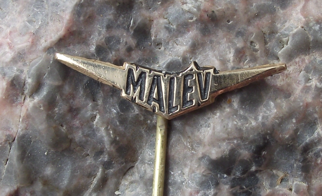 Vintage Malev Hungary Hungarian Airline Wings Aviation Pin Badge