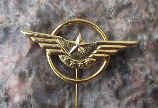 Vintage Chinese CAAC Civil Aviation Administration of China Wings Pin Badge