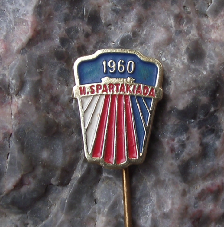 1960 Spartakiad Mass Gymnastics Event Prague National Celebration Pin Badge