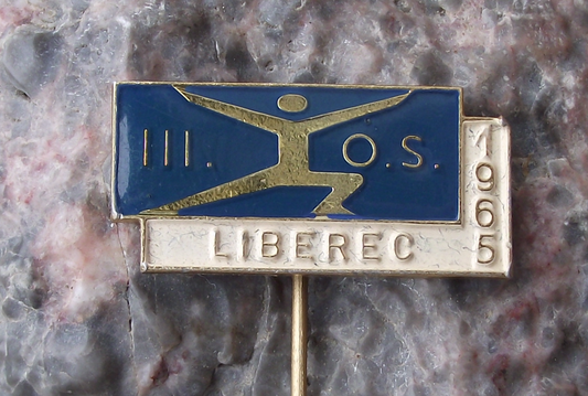 1965 Czech 3rd Spartakiad Mass Gymnastics Regional Event Liberec Pin Badge