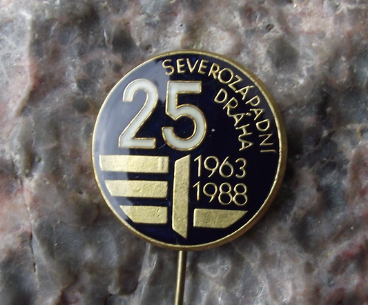 1988 CSD Czech State Railways North Western Region Anniversary Pin Badge