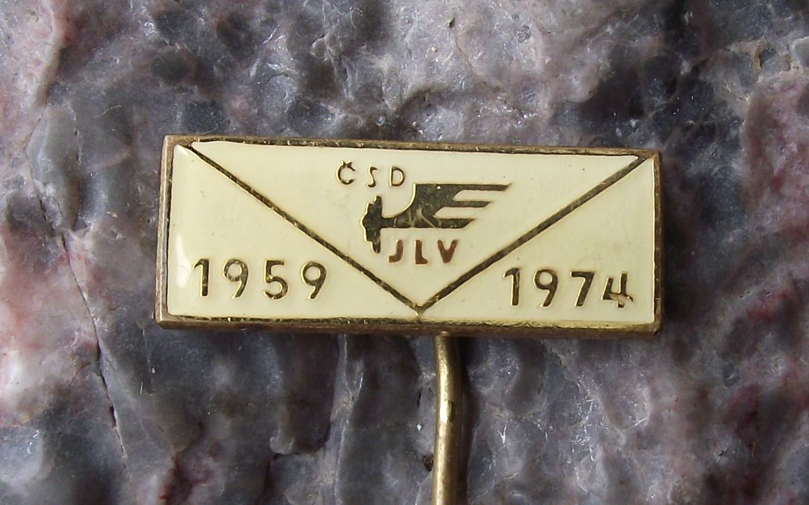 1974 JLV Luxury Buffet Car Carriage Makers Anniversary Railway Train Pin Badge